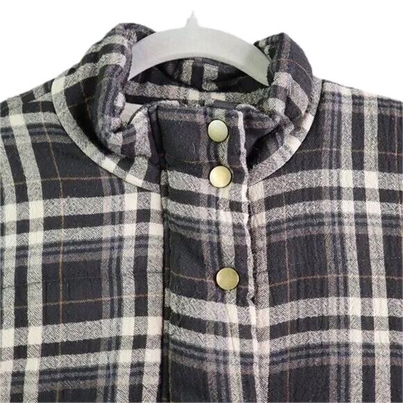Anthropologie Hei Hei Quincy Plaid Puffer Vest Size Small - Picture 10 of 16